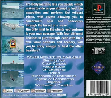 Pro Body Boarding (EU) box cover back